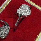 Gold-plated silver ring model of Love