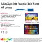 Non-toxic Art Soft Pastel Set, Non-Toxic, Mini Half Size, Square Chalk - 64 Color