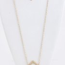 CLEAN CUT SQUARE PENDANT LAYER NECKLACE
