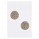 BIG CRYSTAL PAVE DISK EARRINGS