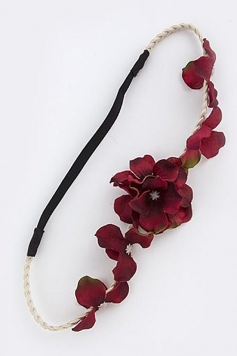 DARK FLORAL HEADBAND