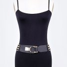DIAMOND PATTERN ICONIC HOOK ON STRETCH BELT