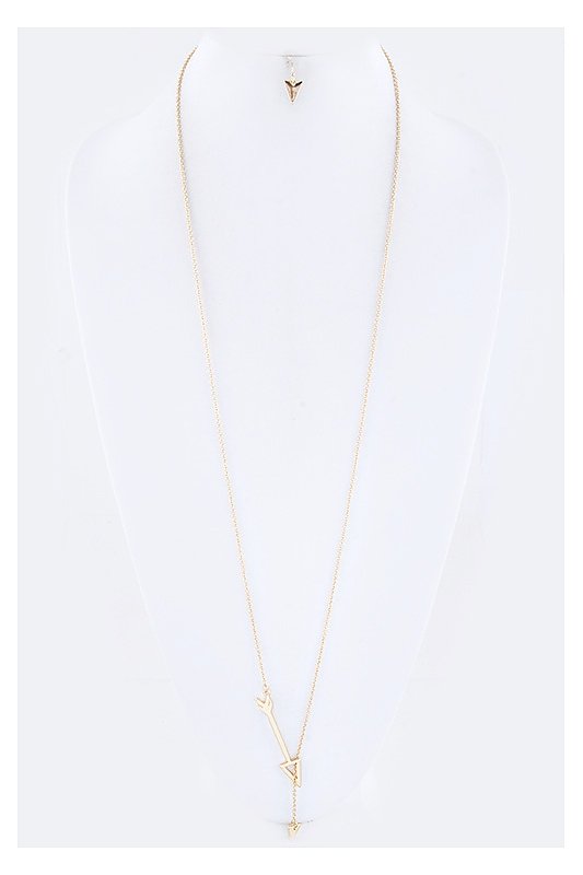 ARROW & ARROWHEAD LONG NECKLACE SET