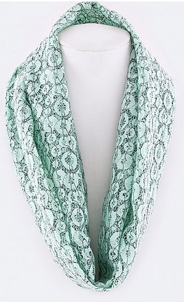 BUBBLES LACED FASHION INFINITY SCARF