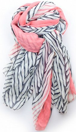 ZEBRA OBLONG SCARF