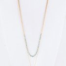 BEAD & DRUZY PENDANT LAYER NECKLACE
