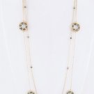 BEADED HOOPS LAYER STATION NECKLACE