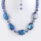 FACETED JEWEL LINK NECKLACE SET
