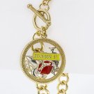 FLOATING LOUISIANA CHARMS CHAIN BRACELET