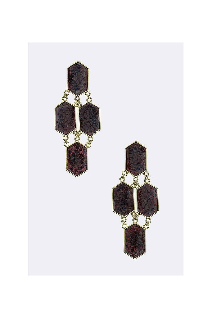 COLOR PYTHON STATEMENT EARRINGS