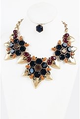 COMBY PATTERN NECKLACE SET