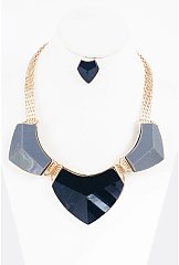 3 ACRYLIC BEAD NECKLACE SET