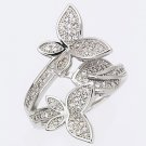 CUBIC ZIRCONIA BUTTERFLY FASHION RING