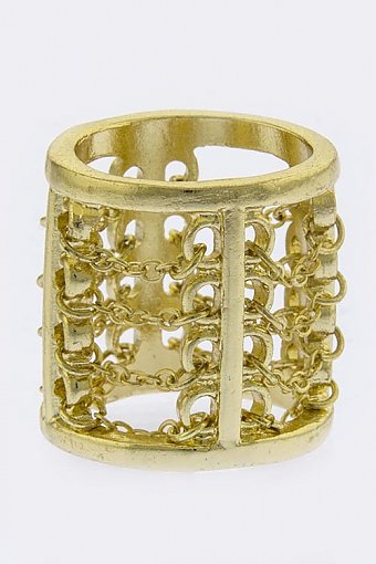 CHAIN LINK DESIGN RING