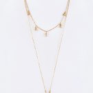JUMBO TURQUOISE TEARDROP LAYER NECKLACE SET