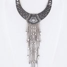 FRINGED MIX CHARMS ICONIC COLLAR NECKLACE