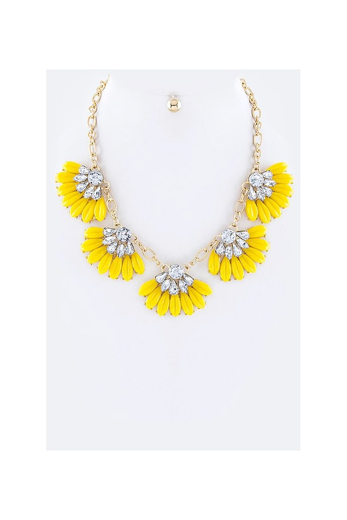 GARDEN PARTY STATEMENT NECKLACE SET