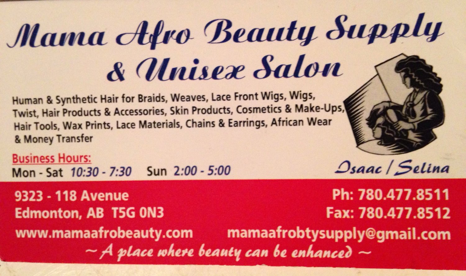 Mama Afro Beauty Supply & Salon - Edmonton, Alberta Canada