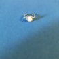 925.Sterling Silver Oval White Lab Opal CZ Ring- Gift Box Included