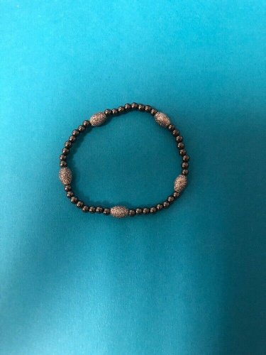 Hematite Bead Gemstone Bracelet