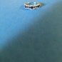 Sterling Silver Cascading Wave Round Cut Clear & Blue Spinel CZ Ring- Sizes 6-8