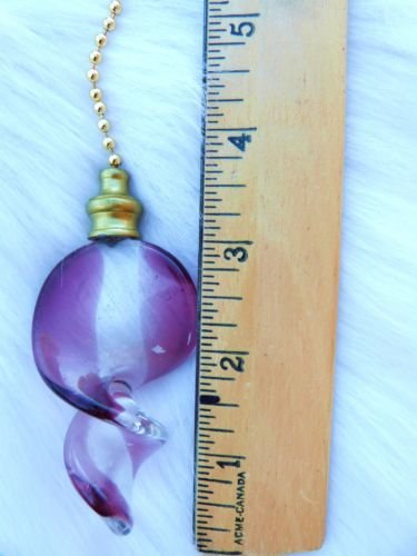 LIGHT FIXTURE PULL FAN PULL GLASS FAN CEILING PULL MURANO INTEREST