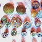 VICTORIAN BRASS BUTTONS VICTORIAN PIN CUSHION VINTAGE BUTTONS