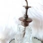 VINTAGE PERFUME BOTTLE VINTAGE ATOMIZER CZECH GLASS STERLING SILVER