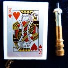 KING OF HEARTS MATCH STRIKER POKER TEXAS HOLDEM KING OF HEARTS CIGARETTE LIGHER