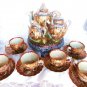 SATSUMA TEA SET THOUSAND FACES JAPANESE TEA SET NIPPON KAGETSU GA DRAGON WARE