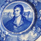 ROBERT BURNS VINTAGE ROYAL DOULTON PLATE BLUE WHITE WARE PLATE D3392