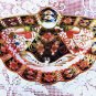 ROYAL CROWN DERBY DISH IMARI FAN TRAY CROWN DERBY TRINKET VANITY TRAY