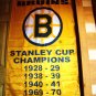 MILT SCHMIDT STANLEY CUP BOSTON BRUINS BANNER WOODY DUMART 5PC LOT