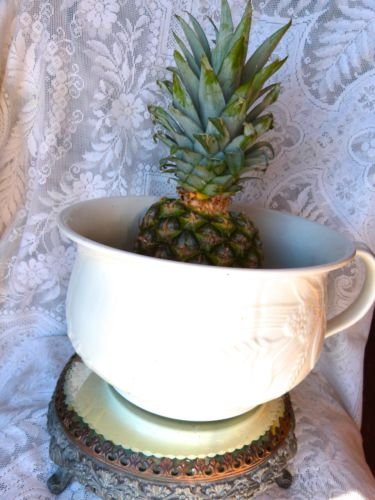 IRONSTONE THOMAS HUGHES WHEAT WHITE IRONSTONE HARVEST WHEAT CHAMBER POT
