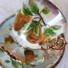 VINTAGE TEACUP SAUCER JAPAN FOOTED TEA CUP