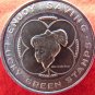 VINTAGE LUCKY COIN GREEN STAMP TOKEN BARBIE INTEREST