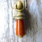 BAKELITE AMBER DRAWER PULL VINTAGE CABINET DROP PULL CINNAMON BAKELITE