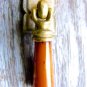 BAKELITE DRAWER PULL VINTAGE CABINET TEAR DROP PULL 10pc BRASS