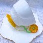 AYNSLEY TEA CUP FLOWER HANDLE CUP & SAUCER AYNSLEY TEACUP & SAUCER