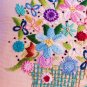 VINTAGE PILLOW EMBROIDERY PILLOW FLOWERS