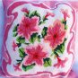 VINTAGE PILLOW NEEDLEPOINT PETIT POINT PILLOW