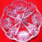 AMERICAN BRILLIANT GLASS RELISH DISH ABP GLASS