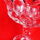 EAPG GLASS COMPOTE AMERICAN FLINT GLASS SALVER BULLSEYE GLASS