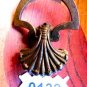 FEDERAL DRAWER PULL VINTAGE CABINET BAIL RING PULL FAN PATTERN SHELL