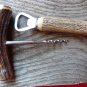 STAG ANTLER CORK SCREW VINTAGE STAGE BOTTLE OPENER 2PC SET SHEFFIELD