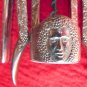 VINTAGE CORK SCREW ITALY NUT CRACKER GREEK GOD OF WINE DIONYSUS SET 2PC