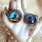BUTTERFLY WING JEWELRY MORPHO BUTTERFLY WINGS SWEATER CLIPS TROPICAL ISLAND