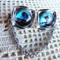 BUTTERFLY WING JEWELRY MORPHO BUTTERFLY WINGS SWEATER CLIPS PALM TREE