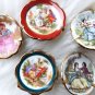 VINTAGE LIMOGE MINIATURE PLATE LOVE STORY 5 PIECES