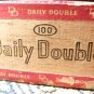 VINTAGE CIGAR BOX DAILY DOUBLE JOCKEY HORSE EQUESTRIAN ADVERTISING TOBACCIANA